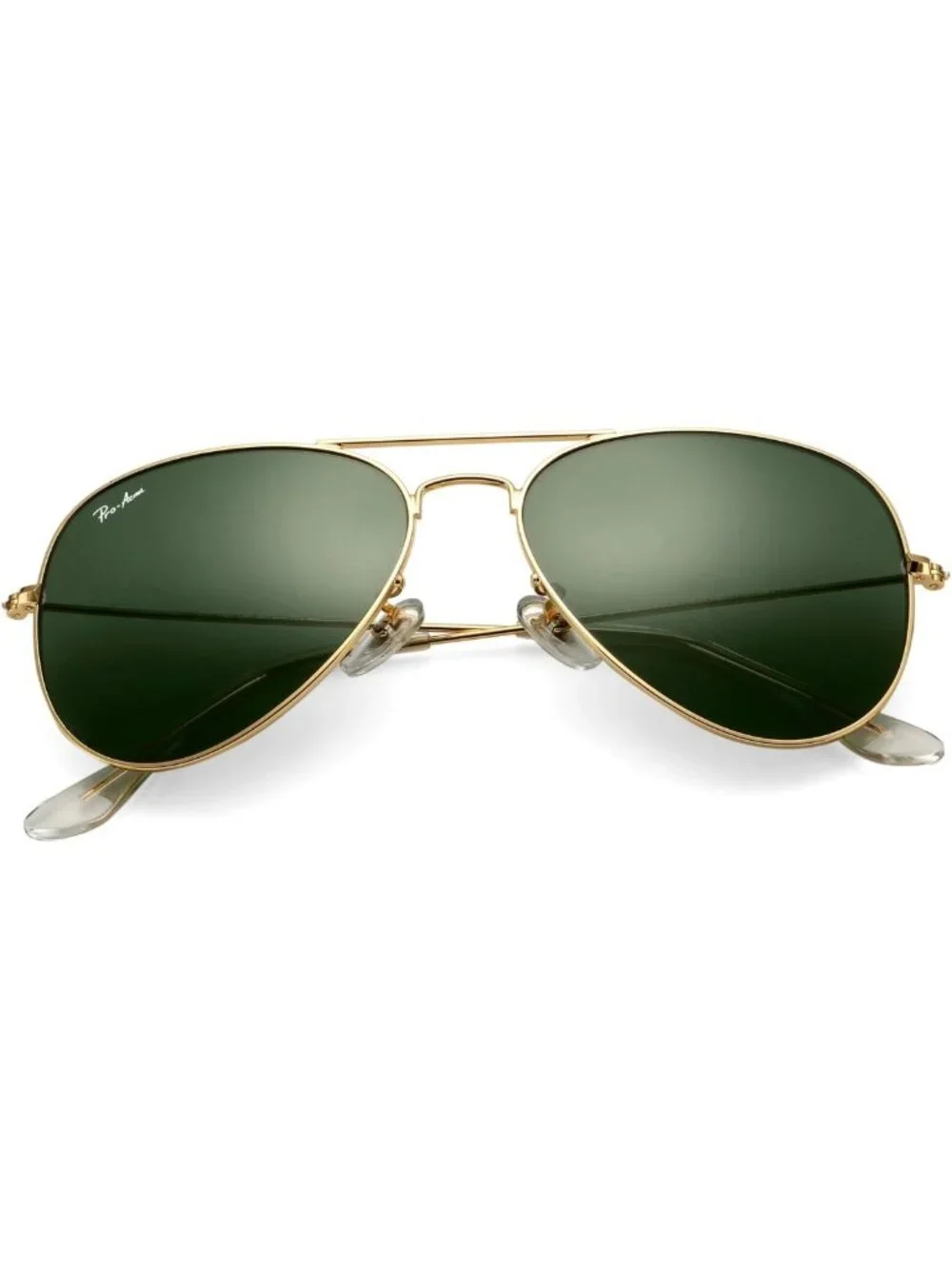 Classic Aviator Sunglasses with Glass Lens, Metal Frame, UV400 Protection for